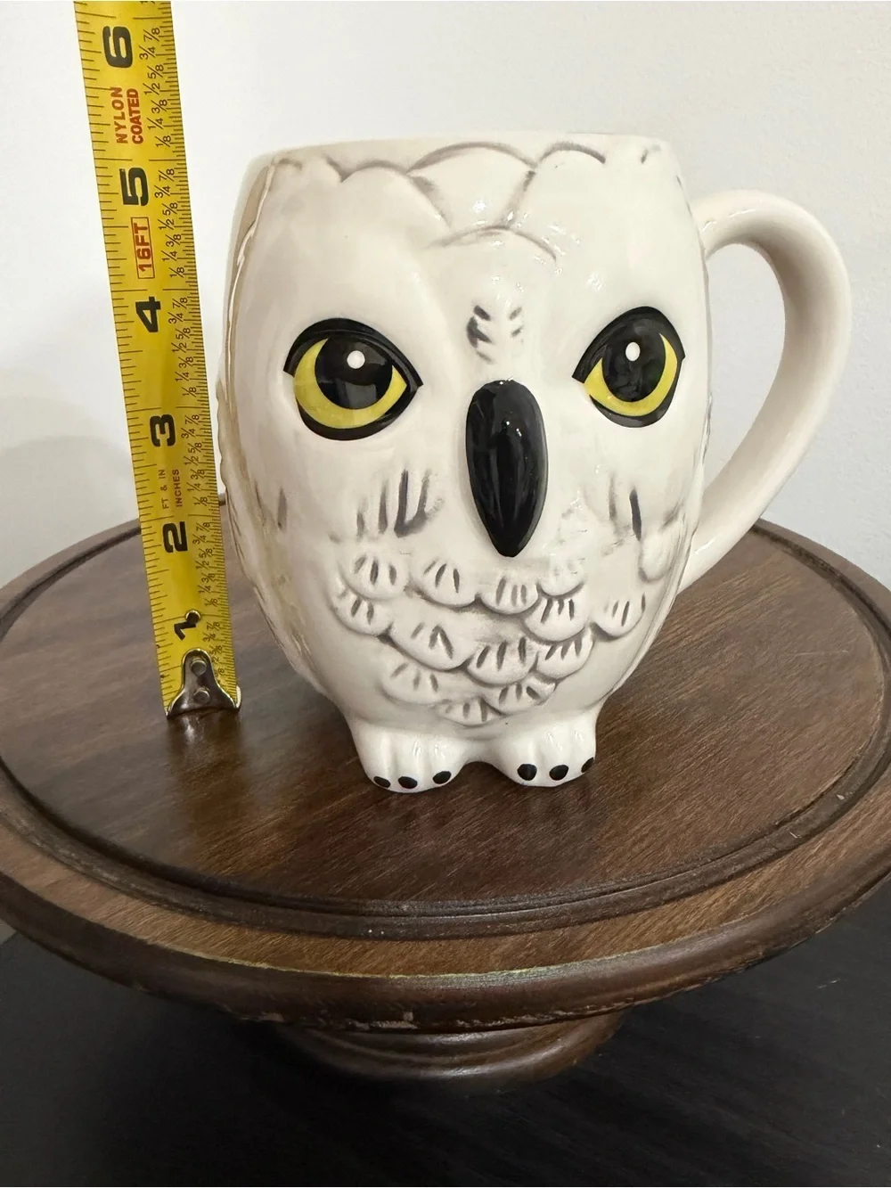 Harry Potter Hedwig Owl 3D Shaped Coffee Mug Ceramic Dolomite Wizarding World - Picture 9 of 10